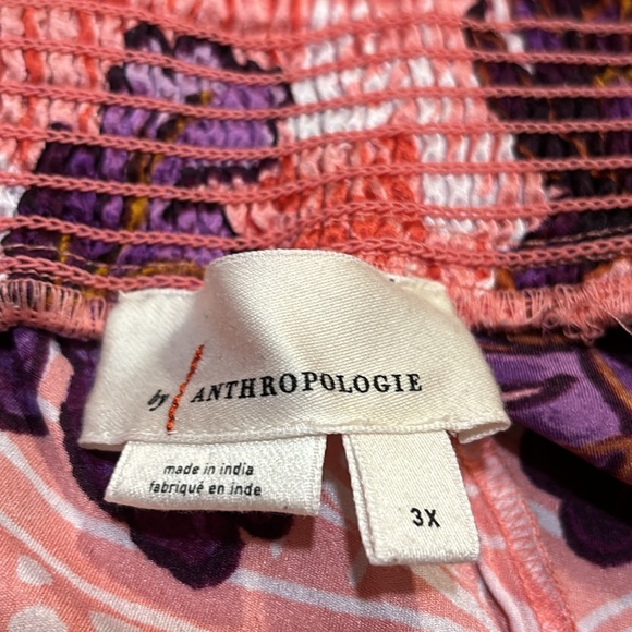 Anthropologie Luxe Satin Floral Wide Leg Velvet Trimmed Lounge Pants - Picture 8 of 8